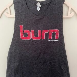 Burn Boot Camp Plaid Cropped Muscle Tank
